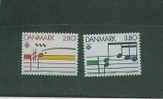 3S0076 Europa Musique Portée Avec Notes 839 à 840 Danemark 1985 Neuf ** - 1985