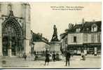 AUBE Arcis Sur Aube Place De La République Portail De L' église Et Statue De Danton (Devanture Gaspard - Gradassi Royer) - Arcis Sur Aube