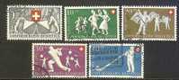 SWITZERLAND 1951 Used Stamp(s) Pro Patria 555-559 #3705 - Gebraucht