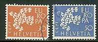 SWITZERLAND 1961 Used Stamp(s) Europa 736-737 #3735 - 1961