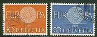SWITZERLAND 1960 Used Stamp(s) Europa 720-721 #3731 - 1960