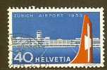 SWITZERLAND 1953 Used Stamp(s) Zurich Airport 585 #3709 - Andere (Lucht)