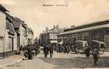 80 DOULLENS Halle Au Lin, Marché, Animée, Ed Decauchy, 191? - Doullens