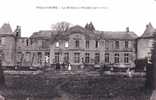 Cpa Vic Sur Aisne (02, Aisne) Le Château, Façade Sur Le Parc, Animée. - Vic Sur Aisne