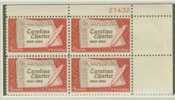 USA ---- CAROLLINA CHARTER---BLOCK OF 4 --- - Unused Stamps