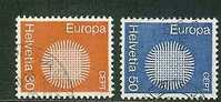 SWITZERLAND 1970 Used Stamp(s) Europe 923-924 #3781 - 1970