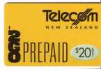NZ - New Zealand - Old Issue Telecom Prepaid Card - Prepay - Prepaye - GSM - Recharge - Pre Paid - Prepaids - 20.$ - Nieuw-Zeeland