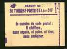 France; Carnet  - N° 2101 - C1a -  1F20 Vert Sabine - 20T . - Altri & Non Classificati