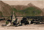 18 - Bourg D'Oisans - Vue Sur L'Eglise Et Le Pied Montet...   LL - Bourg-d'Oisans