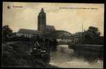 955 -  Audenaerde Le Pont Du Chemin De Fer Et L'église Ste Walburge  "  Péniche" - Andere & Zonder Classificatie