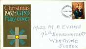 A0011 - Christmas 1967 Gpo 1st Day Cover - Fdc - 18-10-1967 - Angleterre - Unclassified