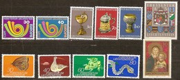 Liechtenstein 1973 Yvertn° 532-542 *** MNH Neuf Cote 15,20 Euro - Unused Stamps