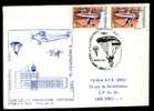 Cover 1987 With Parachutting Very Rare Postmark . - Fallschirmspringen