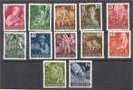 LIECHTENSTEIN "LIECHTENSTEIN AT LABOR", SUPERB SET DEFINITIVES FROM 1951 NEVER HINGED **! - Nuovi