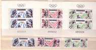 Czechoslovakia 1988 Olympic Games Seoul / Calgary, Football Soccer, Basketball, Athletics Set Of 3v + 3 S/S- MNH (**) - Verano 1988: Seúl