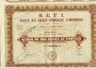 SCRIPOPHILIE COLLECTIONNEURS D'ACTIONS /TITRE VALEURS FRANCAISES OU ETRANGERES SOCIETE DES ENCRES FRANCAISES  IMPRIMERIE - Industry