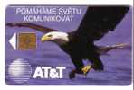 AMERICAN BALD EAGLE ( Czech Republic Chip AT&T Card ) Eagle Aigle Adler Aguila Aquila Birds Of Prey Raptors Raptor Bird - Czech Republic