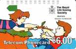 AUSTRALIA $6   FIRST TRIAL CARD GEELONG 1989 CARTOON  GIRL RESCUING BOY  MINT SPECIAL !!!  AUS-003 READ DESCRIPTION !! - Australien