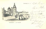 36 - INDRE - ISSOUDUN - PALAIS De JUSTICE - PLACE Des MARCHES ANIMEE - ATTELAGE - VOYAGEE 1902 - Issoudun
