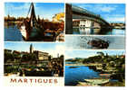 {19393} Martigues Multivues    Circulée En  1981   Pont  Bateaux - Martigues