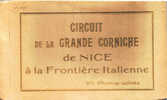 De  Nice à La Frontière Italienne Grande Corniche Carnet 20 CPA - Loten, Series, Verzamelingen