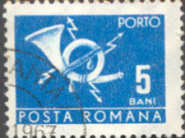 Pays : 410 (Roumanie : République Socialiste)  Yvert Et Tellier N° : Tx   128 Droite (o) / Michel P 108 B - Port Dû (Taxe)