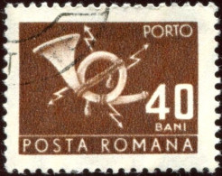 Pays : 410 (Roumanie : République Socialiste)  Yvert Et Tellier N° : Tx   131 Droite (o) / Michel P 111 B - Port Dû (Taxe)