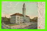 WORCESTER, MA - CITY HALL - ANIMATED - TRAVEL IN 1906 - UNDIVIDED BACK - - Worcester