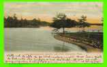 WORCESTER, MA - LAKE QUINSIGAMOND OPPOSITE LAKE PARK - TRAVEL IN 1907 - UNDIVIDED BACK - A.P. LUNDBORG - - Worcester