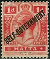 MALTA..1922..Michel # 67...MLH. - Malta (...-1964)