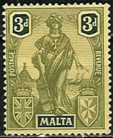 MALTA..1926..Michel # 99...MLH. - Malte (...-1964)