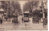 CPA NICE AVENUE DE LA VICTOIRE / TRAMWAY, VOITURES, VELO, CHARETTE - Stadsverkeer - Auto, Bus En Tram