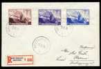 Belgique 1938 Roi Aviateur   Lettre Recommandée Vers SUISSE  15-3-1938 - Covers & Documents