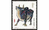 1985 CHINA T102 YEAR OF THE OX BULL STAMP 1V - Neufs