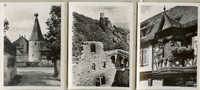 LOT 8 MINIS CARTES 9 CM PAR 6.5 CM TOUR-CHATEAU-VILLE-RUES ETC...VOIR SCAN - Ribeauvillé