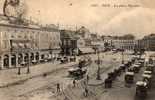 06 NICE Place Massena, Animée, Tramway, Ed Gauvin 1457, 1912 - Transport (road) - Car, Bus, Tramway