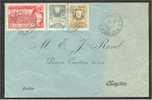 SAN MARINO 25 CENTESIMI EXPRESSO + 10 C + 1 C 1908 On Envelope To NAPOLI! - Briefe U. Dokumente