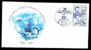 Polar Expedition In Antarctica, Cover Stationery With Belgica Expedition Emil Racovita Explorer 1998. - Expéditions Arctiques