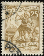 Pays : 507,2 (Yougoslavie : République Démocratique Fédérative)   Yvert Et Tellier N° :    594 (o) - Used Stamps