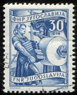 Pays : 507,2 (Yougoslavie : République Démocratique Fédérative)   Yvert Et Tellier N° :    595 (o) - Used Stamps