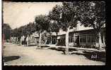 Jolie CP Photo Ancienne Var Rians Vue De L'Esplanade Et Son Hôtel - A Circulée - Rians