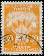 Pays : 507,2 (Yougoslavie : République Démocratique Fédérative)   Yvert Et Tellier N° : Tx   119 (o) ; Michel P 105 - Strafport