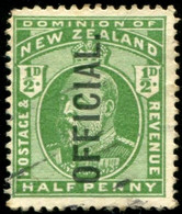 Pays : 362,1 (Nouvelle-Zélande : Dominion Britannique) Yvert Et Tellier N° : S  38 (o) - Dienstmarken