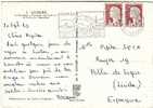 Postal LOURDES (Francia) 1963 Flamme - Lettres & Documents