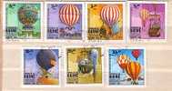 R.GUINEA BISSAU Balloons - Montgolfieres Set Of 7 V.-used - Zeppelin