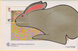 1999 MACAO Year Of The Rabbit MS - Neufs