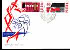 Fdc Organisations >  Divers  Pologne 1964 Parti Ouvrier Unifié Marteau épi Drapeau National Illustration Colombes - Other & Unclassified