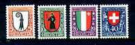 SUISSE - Yvert - 192/95* - Cote 10 € - Stamps