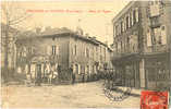 87 - HAUTE-VIENNE - ORADOUR Sur VAYRES - PLACE De L´EGLISE - CAFE LEON - ATTELAGE - BEAU PLAN - Oradour Sur Vayres