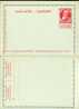 AP - Entier Postal - Carte-lettre N° 14 - Grosse Barbe Fine Barbe - 0,10 C Carmin Sur Bleu Gris - Légende Sur 1 Ligne De - Cartes-lettres